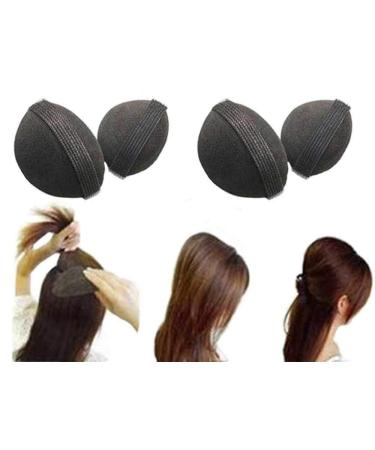 4Pcs/2Pair Big Hair Base Bump Styling Insert Tool Volume Fluffy Princess Styling Increased Hair Sponge Pad Self Adhesive For Women Girls Hair Accessory