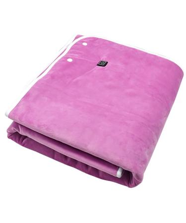 Jqual heating blanket USB electric heating ceiling scarf 3 heating settings portable heating ceiling to keep the scarf warm comfortably and washable Anniversary Purple 140x80cm