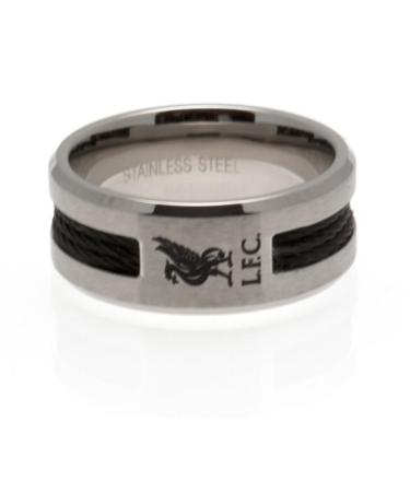 Liverpool FC Ring with Inlay Small Black