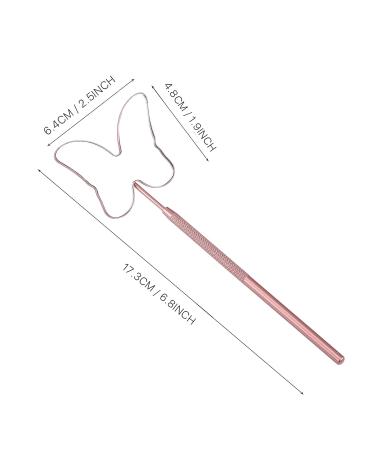 Miuffue Butterfly Lash Mirror - Stainless Steel Detachable Cute Pink Makeup Mirror for Lash Extensions - Buy Online on GoSupps.com