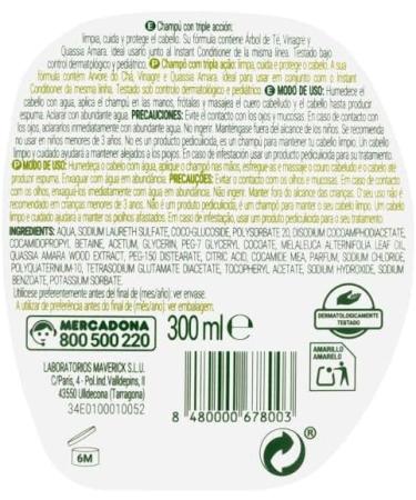 Deliplus Preventive Hair Protection Set Triple Action Shampoo + Conditioner with Tea Tree Vinegar and Qussia Amara 250 ml + 300 ml - Buy Online on GoSupps.com