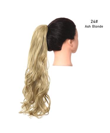 Shop Shadow Curly Hair Ponytail Extensions - Afro Long Clip-in Synthetic Wig | 26 Blonde Pink Wavy Hair Piece - Buy Online on GoSupps.com
