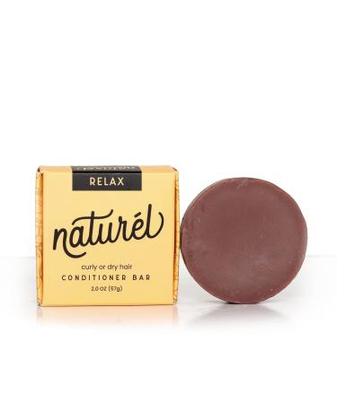 Naturel Relax Moisturizing Conditioner Bar for Curly or Dry Hair  Conditioner Bar for Frizzy Hair  Vegan  Zero Waste  Made in USA