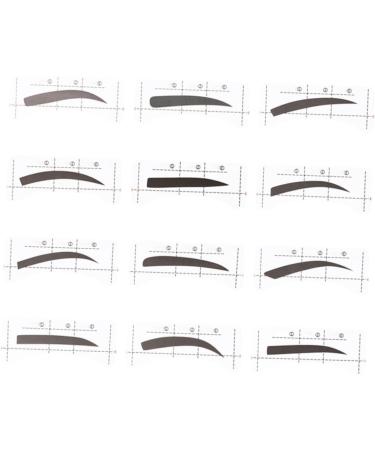 Beavorty 36 Pcs 48 Diy Eyebrow Stencil Eyebrow Grooming Stencils Non Woven Quick Eyebrow Sticker Card - Buy Online on GoSupps.com