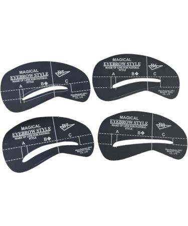 Beavorty 24pcs 6 Sets Tool Eyebrow Grooming Stencil Eyebrows Shape Eyebrow Templates Mold Cosmetic Auxiliary - Buy Online on GoSupps.com