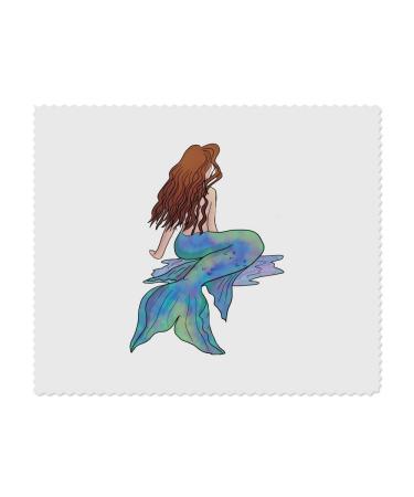 2 x 'Beautiful Mermaid' Microfiber Lens/Eyeglasses Cleaning Cloths (LC00022397)