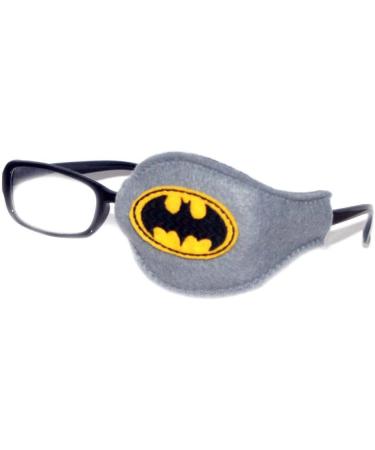 Kids and Adults Orthoptic Eye Patch For Amblyopia Lazy Eye Occlusion Therapy Treatment Design #1 Bat on Grey Left Side (Eye to Be Covered) - Buy Online on GoSupps.com