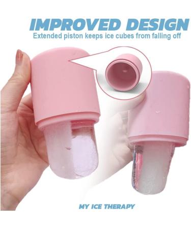 Ice Face Roller & Gua Sha Silicone Mold Set for Brightening, Tightening & Toning - Reduce Fine Lines, Shrink Pores, and Achieve Glowing Youthful Skin - Anti-Aging Cryotherapy Therapy - Blue Baby Blue - Buy Online on GoSupps.com