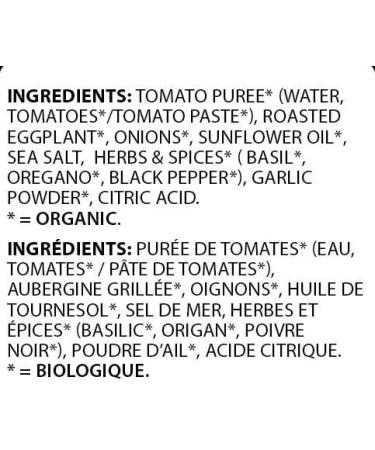 Sahara Organic Roasted Eggplant Pasta Sauce (6-Pack) 6 x 740ml - Buy Online on GoSupps.com