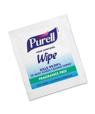 Gojo PURELL Premoistened Sanitizing Hand Wipes, 5 x 7, 100/Box