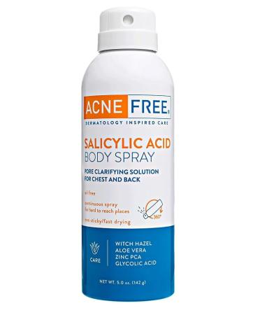 Acne Free Salicylic Acid Body Spray 5 oz