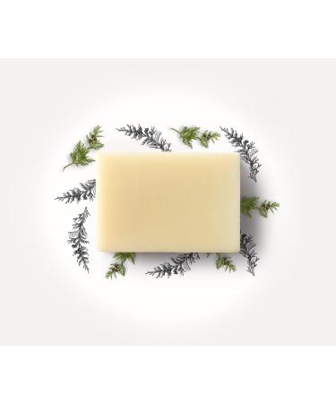 Crin de Fleur Organic Cedar Soap for Men - Handmade in France with Cedarwood and Patchouli Essential Oils - Calm and Healing Deep Alps Forest Scent - 90g - Buy Online on GoSupps.com