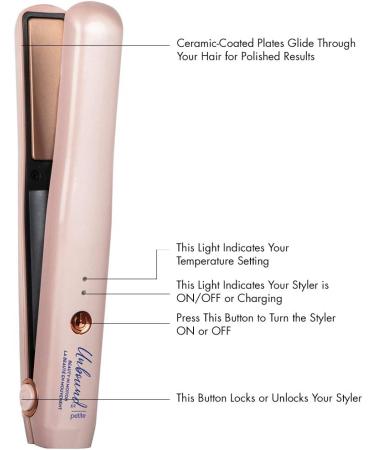 Conair CR310C Unbound Petite Cordless 3/4" Ceramic Straightener Straightener Pink Petite - Buy Online on GoSupps.com