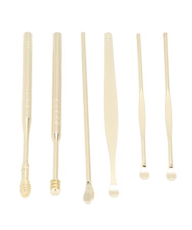 Portable Spiral Ear Wax Removal Tool Set - U Shape Ear Spoon Cleaner (Black/Yellow) - Buy Online on GoSupps.com