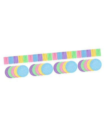 FRCOLOR 480 Pieces Face Sponge Round Makeup Sponge Spa Exfoliating Sponge Beautician Supplies Makeup Accessories Thorough Cleaning Supplies Face Wash Sponge Mat