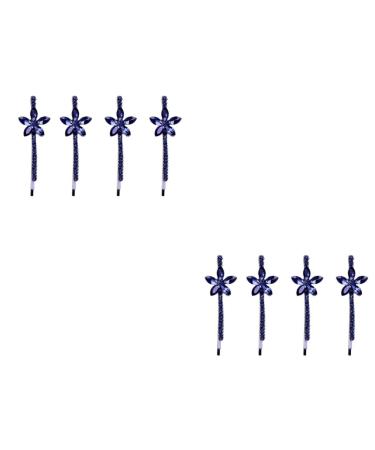 FRCOLOR 4 Pairs Wedding Headpiece for Bride Crystal Bobby Vintage Barrettes for Women Headwear for Women Bridal Headpiece Rhinestone Headpiece Diamond Headpiece Decorate Miss Hair