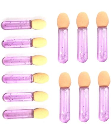 Healeved 200 Pcs Women Eyeshadow Brush Women Eyeshadow Applicator Eyes Makeup Beauty Sponge 3.6X1.2 cmx2pcs Violetx2pcs - Buy Online on GoSupps.com