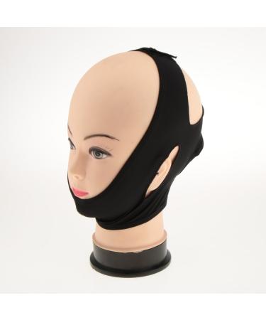 V Face Shaper Mask - Anti-Wrinkle Skin Tightening & Slimming Facial Band - Black Size M for International Shipping - Buy Online on GoSupps.com