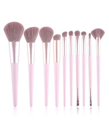 Set Of 10 Makeup Brushes Portable Makeup Tools Lip Brush Concealer Brush Eye Shadow Brush