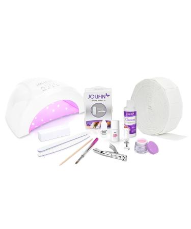 Jolifin nail studio starter set for gel nails + UV LED lamp for nail extension - Buy Online on GoSupps.com