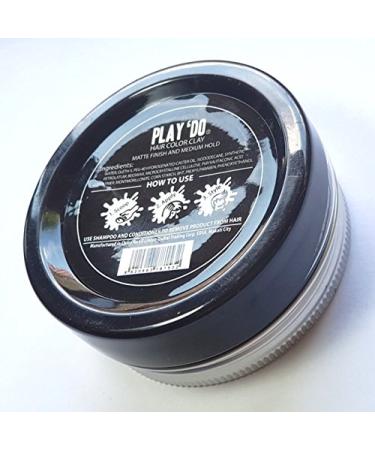 Great Lengths Play Do Temporary Hair Color & Wax - Black Hair Dye | Men's Grooming Pomade & Clay (1.8 oz - Buy Online on GoSupps.com