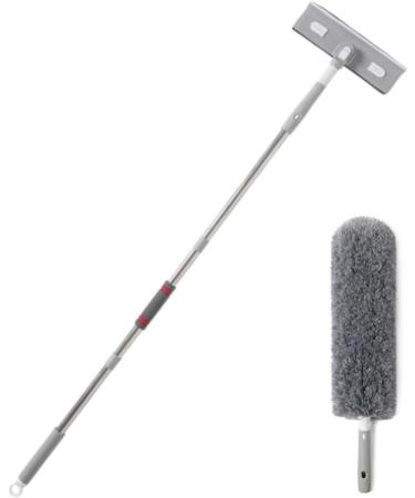 Yissone Telescopic Cleaning Tool Window Washing Kit with Extension Pole for Indoor/Outdoor Window - Buy Online on GoSupps.com