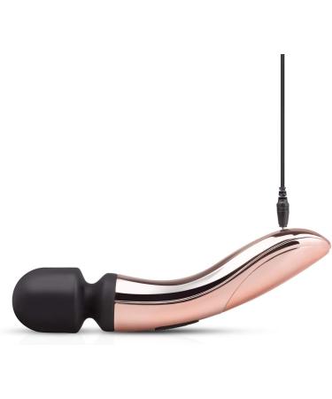 Rosy Gold Curve Massager - 10 Powerful Modes for Relaxation - Curved Design | Shop Internationally - Buy Online on GoSupps.com