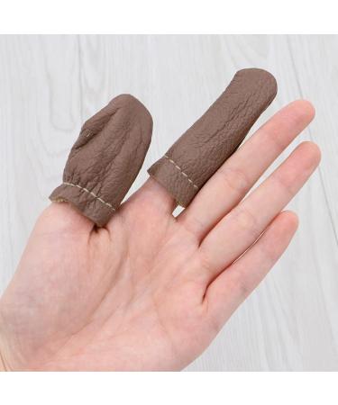 20PCS Leather Finger Cots | Cut Resistant Protector for Cracked Skin | Kitchen, Work, Sculpture | Anti-Slip & Reusable - Random Color - Buy Online on GoSupps.com