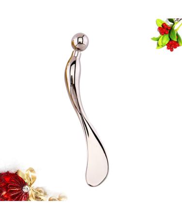 Beaupretty Eye Cream Massage Sticks & Spatula - Anti-Wrinkle Eye Mask Tool for Women | Silver | Combat Eye Fatigue & Bags - Buy Online on GoSupps.com