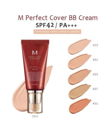 Buy MISSHA Perfect Cover BB Cream 20ml #25 Warm Beige - Best International Shipping & Top-Quality Coverage - Buy Online on GoSupps.com