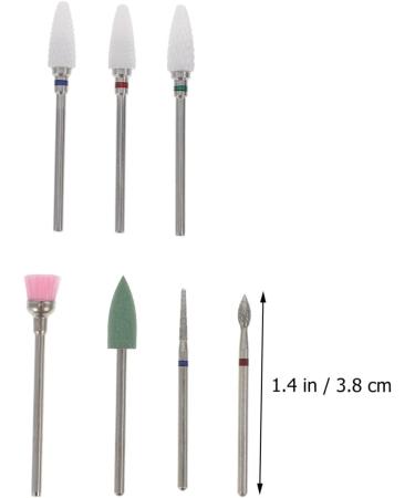 Mikinona 1 Set Nail Clipper Grinding Head Nail File Device Salon Nail Drill Ceramic Cuticle Bit Nail File Electric Manicure Drill Kit Nail File Drill Ceramic Tools Nylon Remover Hard - Buy Online on GoSupps.com