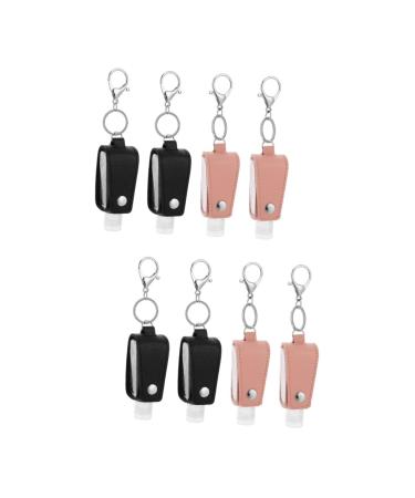 Gleavi 8 sets bottle cover for key holder plastic container clear container key bottles made of plastic travel containers for toilet items filling 8x3cmx2Pcs different colors x 2 pieces