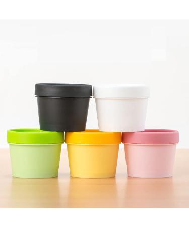 Tianzd 5-Pack 200ml Pink Empty Cosmetic Cans with Lids & Spatulas - Ideal for Creams Masks Ointments | International Shipping - Buy Online on GoSupps.com