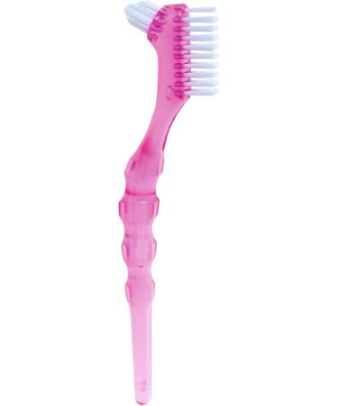 Miradent Protho Brush de Luxe Pink - Ergonomic Travel Brush Two Sizes Big Handle Perfect for On-the-Go - Buy Online on GoSupps.com