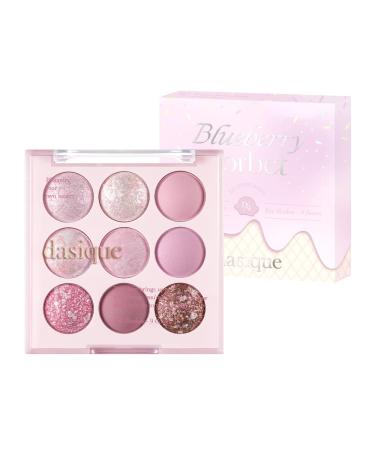 Dasique Shadow Palette 20 Blueberry Sorbet l Vegan  Cruelty-Free l 9 blendable shades with glitters 20 Bluberry Sorbet