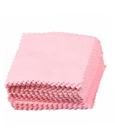 LIFKOME 50pcs 50 Silver Polishing Cloths Streak Cloth Eyeglasses Cleaning Cloths Glasses Lens Wipes Glasses Cleaner Cloth Microfiber Cleaning Cloths Silver Jewelry Outdoor Flannel