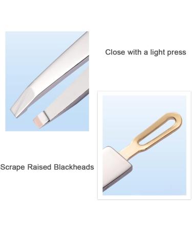 3 Pcs Stainless Steel Pointed and Slant Tip Tweezers for Blackhead and Eyebrow Hair Removal - Buy Online on GoSupps.com