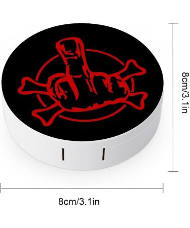 Buy Fuck Gestures Crossed Bones Contact Lens Case - Portable Travel Lens Box with Mirror | International Shipping Available - Buy Online on GoSupps.com