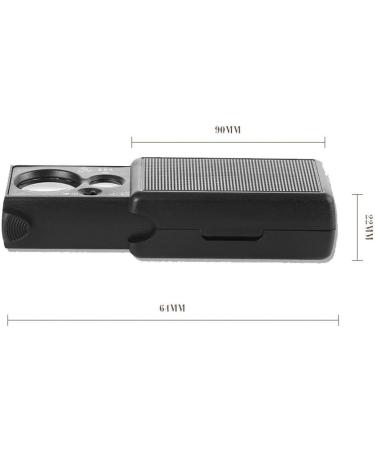 Portable Magnifying Glass 30X 60X Mini Handheld Reading Magnifier Small Portable Illuminated Magnifying Glass Jewelers Loupe with UV Black Light for Coin and Stamp Appraisal Counterfeit Detecti Good - Buy Online on GoSupps.com