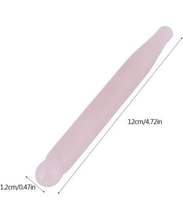 Natural Rose Quartz Acupressure Massage Stick - 1pc Facial Massage Wand for Smooth Skin | International Shipping - Buy Online on GoSupps.com