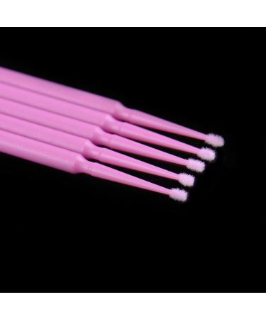 Coobbar 100pcs Micro Disposable Eyelash Extension Brushes - Durable Pink Mascara & Glue Cleaning Sticks for Women | International Shipping Available - Buy Online on GoSupps.com
