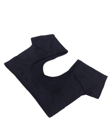 Milist armpit pads welding pads west vest women absorbent sweat pads against sweat stains and smell breathable for women girls forearm armpits pads l (1 Pack) black