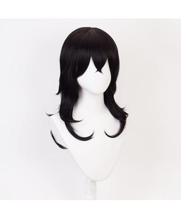 Lwiuentx MHA Cosplay Aizawa Shouta Long Wavy Black Wig + Free Wig Cap | International Shipping Available - Buy Online on GoSupps.com