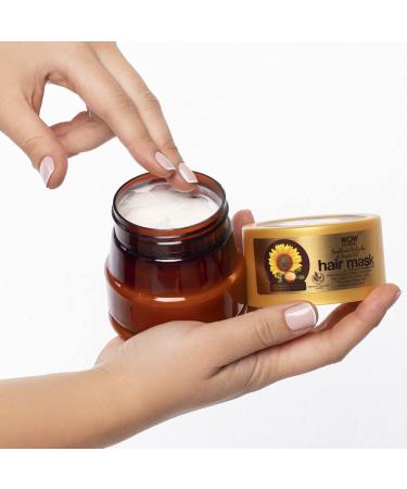 WOW Skin Science Sunflower & Argan Oil Hair Mask - Hydrating Moroccan Argan Oil Hair Mask | Deep Conditioning Treatment for Dry, Damaged Hair - 200ml - Buy Online on GoSupps.com