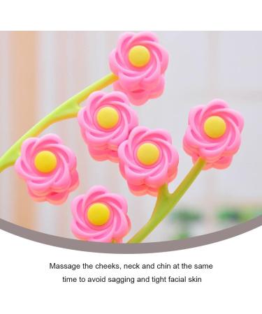 Face Roller Massager V - Jaw Shaped Skin Tightening & Rejuvenation Tool | Double Clips Facial Roller (Pink) for Beautiful Skin - Buy Online on GoSupps.com