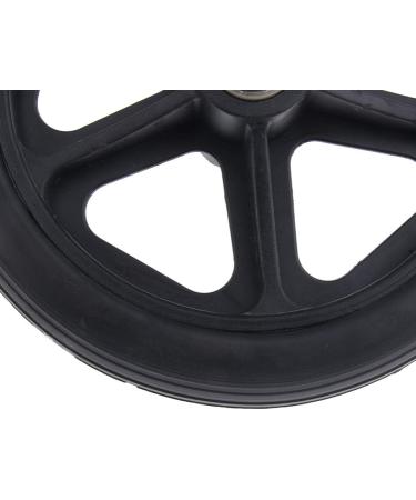Prettyia Durable Strong Alloy Frame Wheelchair Front Castor Wheels Replacement Part Tool 5/16 inch Bearing 6 inch 7 inch 8 inch Diameter - Black 7 inch - Buy Online on GoSupps.com