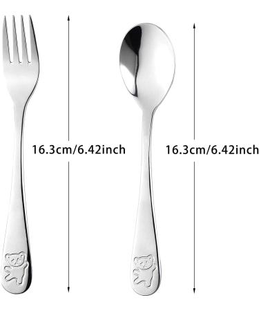 6-Piece Kids Stainless Steel Cutlery Set - Toddler Utensils with Safe Forks and Spoons - Buy Online on GoSupps.com