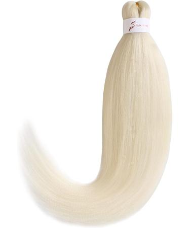 Leeven 8 Packs Blonde Pre Stretched Braiding Hair Extensions for Box Braids Yaki Straight EZ Braiding Hair Pre Stretched Crochet Braiding Hair Extension /16 Inch 613# 16 Inch (Pack of 8) 613# - Buy Online on GoSupps.com