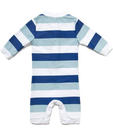 BONVERANO Baby Boy Long-Sleeved UV 50+ Swimsuit with Zip Pocket - 12 Months - Buy Online on GoSupps.com