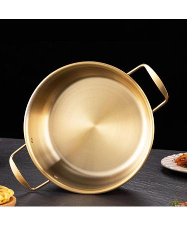 Stainless Steel Gold Kitchen Ramen Noodle Kitchen Korean Ramen Cooking Kitchen for Noodle Kitchen (Color : Golden Size : 26X18X8.5CM) (Gold 26X18X8.5CM - Buy Online on GoSupps.com